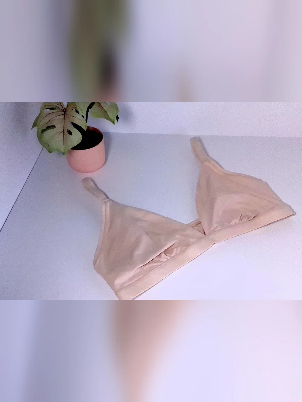 PINK Victoria's Secret Soft Nude Triangle Bralette Size XL - Picture 11 of 16